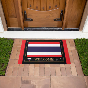 Paillasson Thaïlande et Thaïlande Flag house mats/sports We