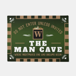 Paillasson The MAN CAVE - Monogram (VERT)