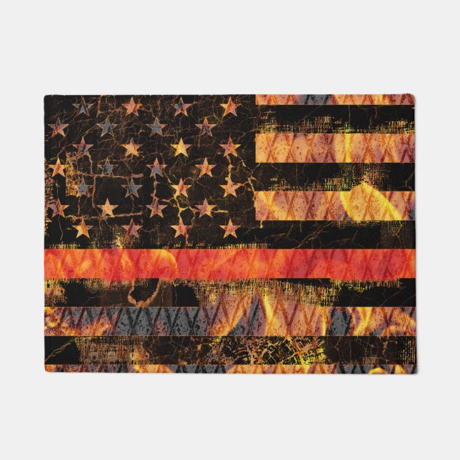 Paillasson Thin Line and Flames (Devant)