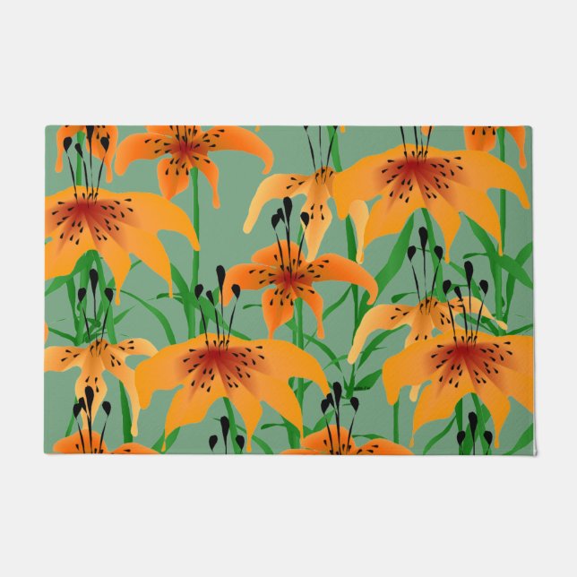 Paillasson Tiger Lily Porte Mat (Devant)