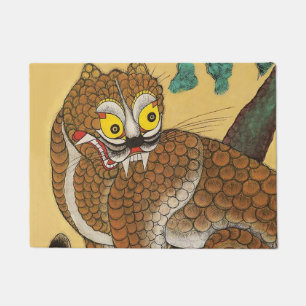 Paillasson Tigre laid folklorique coréen Minhwa