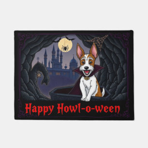 Paillasson Tirelire Terrier à poil dur Happy Howl=o=ween