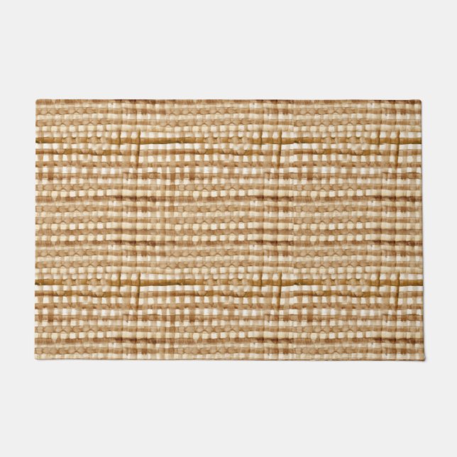 Paillasson Tissu d'impression Brown peint primitif (Devant)