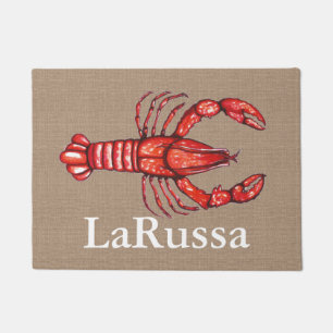 Paillasson Toile de jute de Faux d'écrevisses de la Louisiane