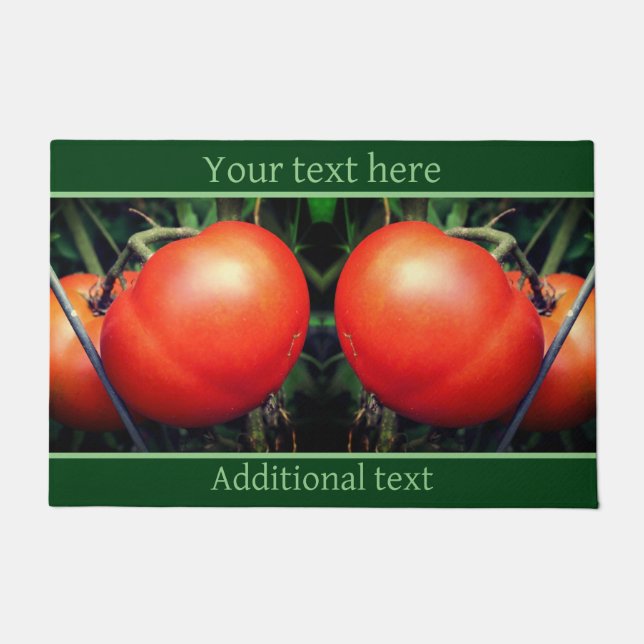 Paillasson Tomates Rouge Ripe Garden Sur La Vigne Personnalis (Devant)