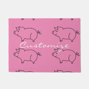 Paillasson Tonnerre d'amour de l'animal de cochon
