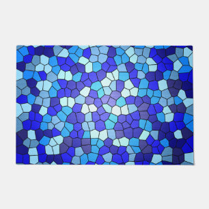 Paillasson Tons de verre de couleur bleue par Shirley Taylor