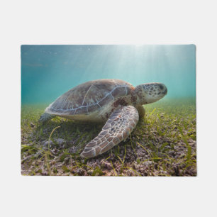 Paillasson Tortue de mer verte à la baie du crépuscule  