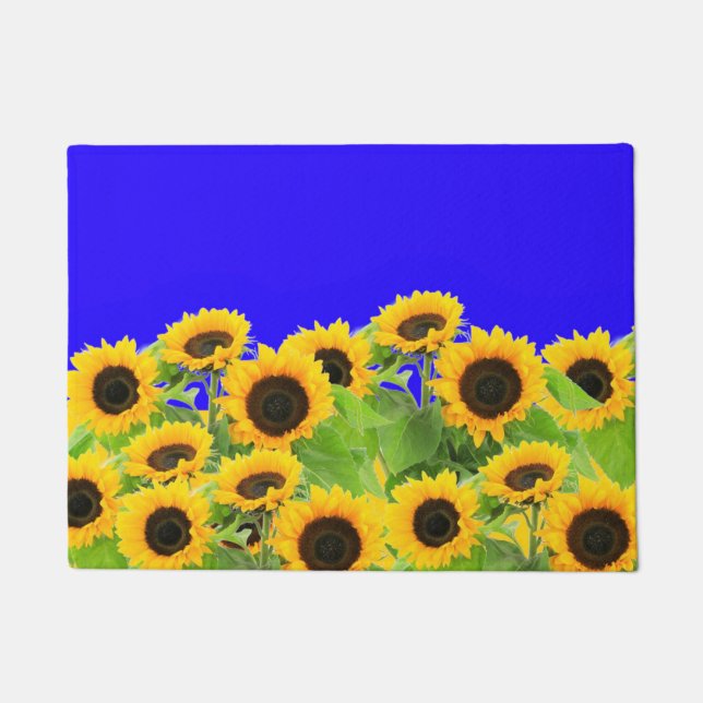 Paillasson Tournesols - Liberté Ukraine - Paix  (Devant)