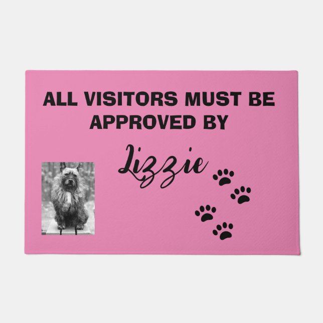 PAILLASSON TOUS LES VISITEURS DOIVENT ÊTRE APPROUVÉS PAR LE N (Devant)