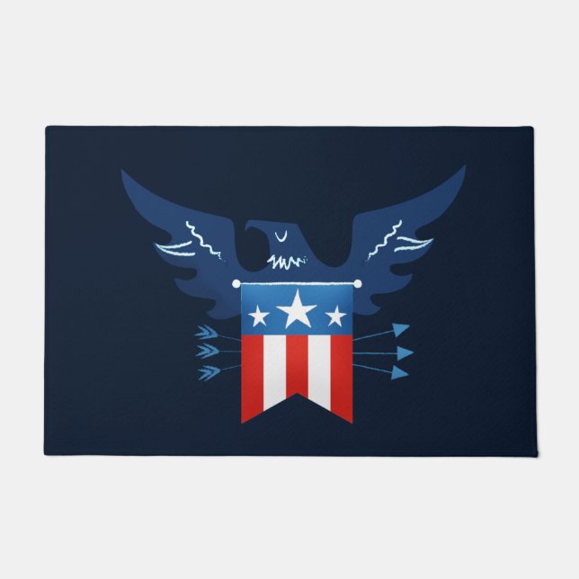 Paillasson Tout American Eagle & Flag Patriotic (Devant)