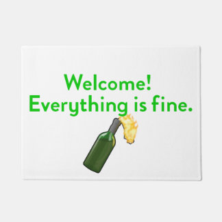 Paillasson Tout est fin Molotov Cocktail Doormat