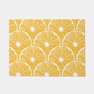 Paillasson Tranches orange, motif de fruits tropicaux