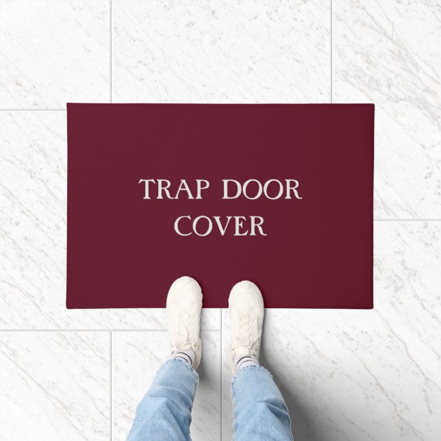 Paillasson "TRAP PORTE COVER" drôle Introvertir Antisocial (Intérieur)