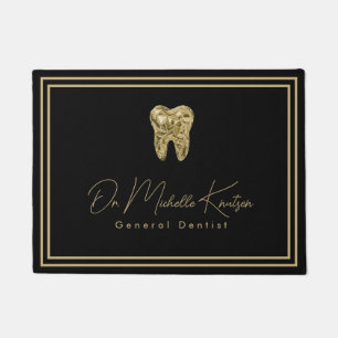 Paillasson Trendy Dentist Professional Dental Black Gold