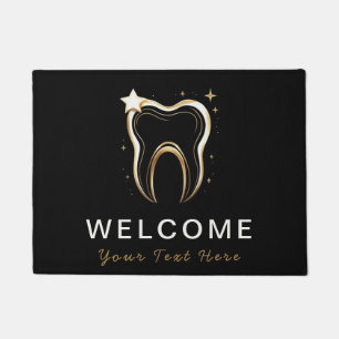 Paillasson Trendy Dentist Professional Dental Black Gold
