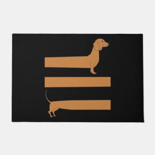 Paillasson Très long Dachshund drôle