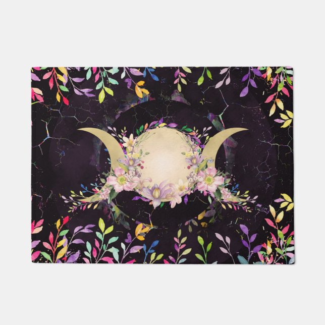 Paillasson Triple Lune - Triple Déesse - Aquarelle (Devant)