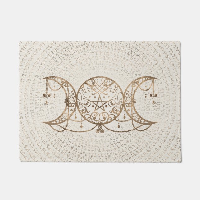 Paillasson Triple Moon - Triple Goddess Pastel Gold (Devant)