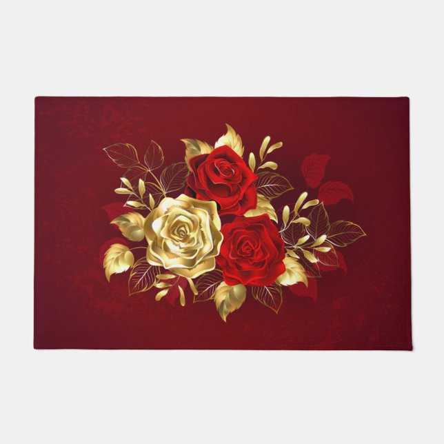 Paillasson Trois Roses de bijoux (Devant)