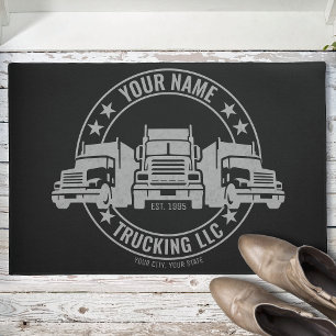 Paillasson Trucker personnalisé Big Rig Semi Camion Camion