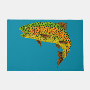 Paillasson Truite arc-en-ciel feuille Aspen 1
