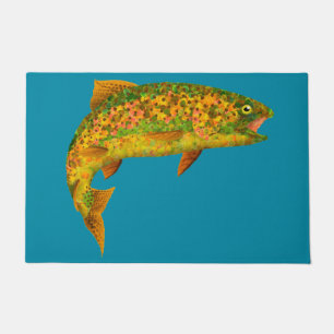 Paillasson Truite arc-en-ciel feuille Aspen 2