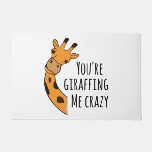 Paillasson Tu me girafes fou