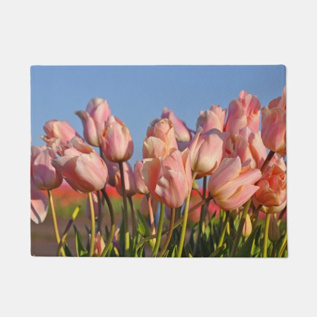 Paillasson Tulipes à ressort rose (Devant)