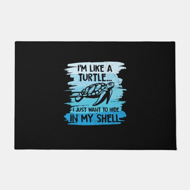 Paillasson Turtle Lover | Je Suis Comme Une Tortue (Devant)