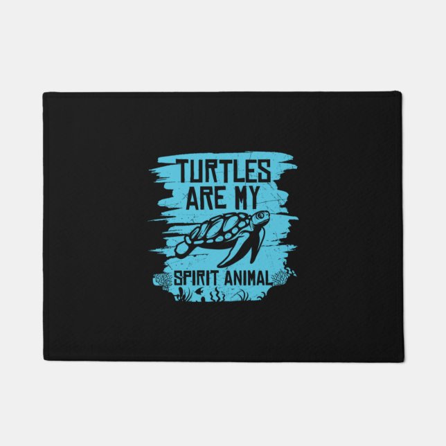 Paillasson Turtle Lover | Les tortues sont mes animaux d'espr (Devant)