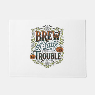 Paillasson Typographie de sorcière d'Halloween Brasse Un Peu