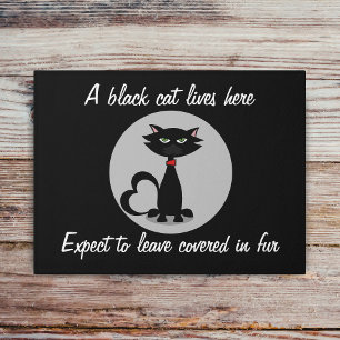 Paillasson Un Chat Noir Vit Ici Drôle Pet Doormat