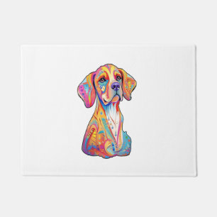 Paillasson Un chien aquarelle
