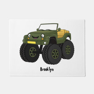Paillasson Un Green Monster truck