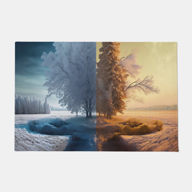 Paillasson Un jour en hiver (Devant)