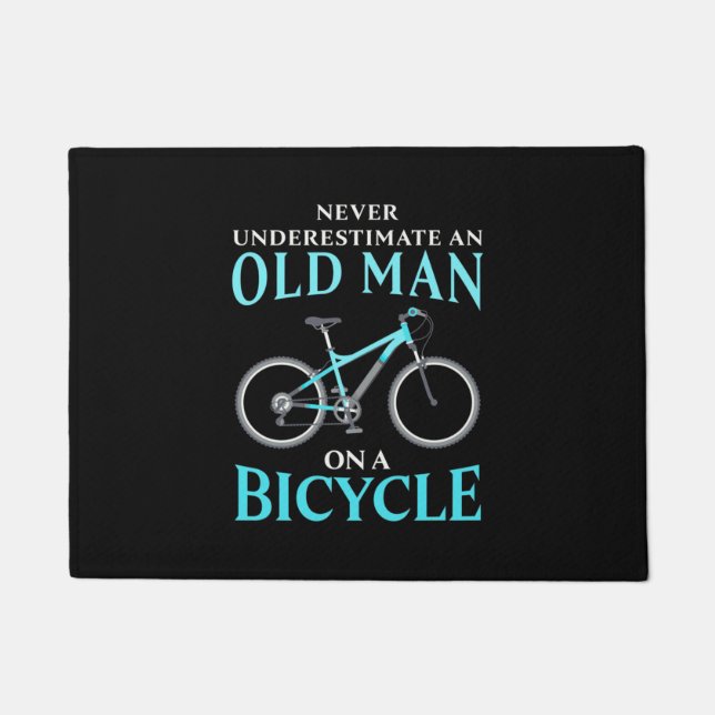 Paillasson Un Vieux Homme À Vélo (Devant)