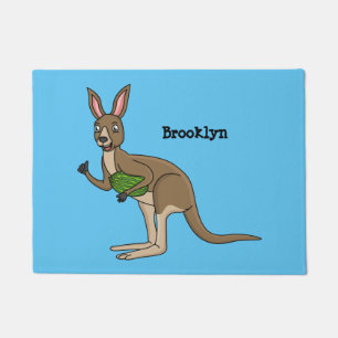 Paillasson Une jolie illustration de kangourou australien