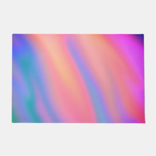 Paillasson Unique tendance Rose bleu vert vert vert abstrait