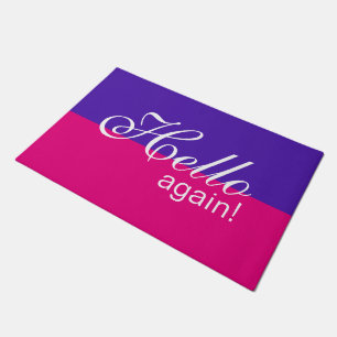 Paillasson Uniquement couleur violet + votre arrière - plan &