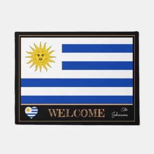 Paillasson Uruguay & Uruguay Flag house mats / sports Bienven