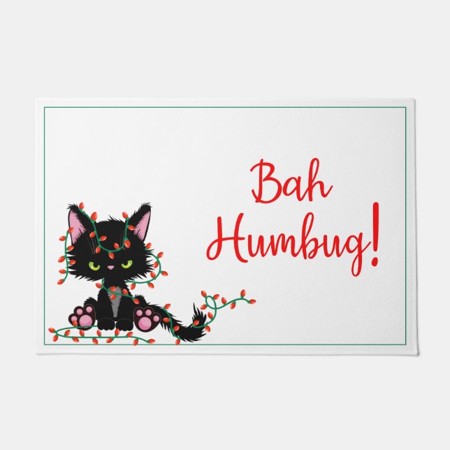 Paillasson Vacances en colère de Kitty Bah Humbug (Devant)