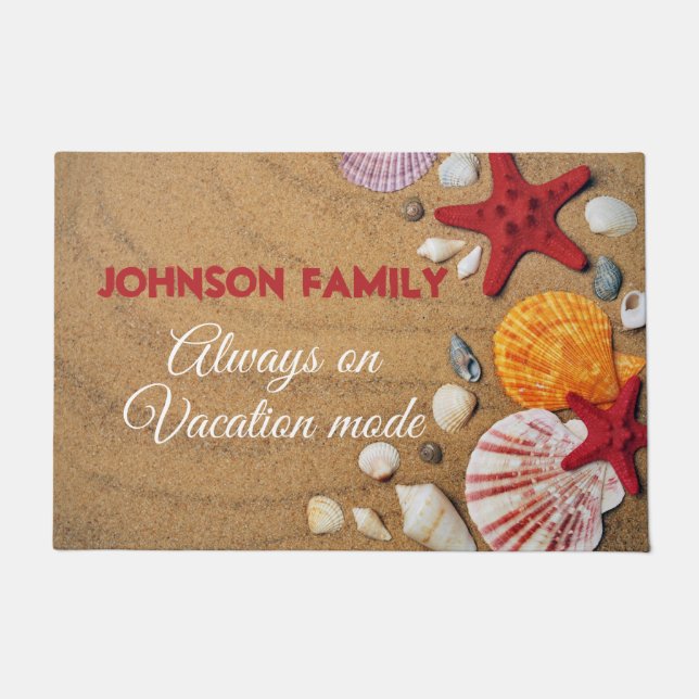 Paillasson Vacances estivales côtières maritimes tropicales (Devant)