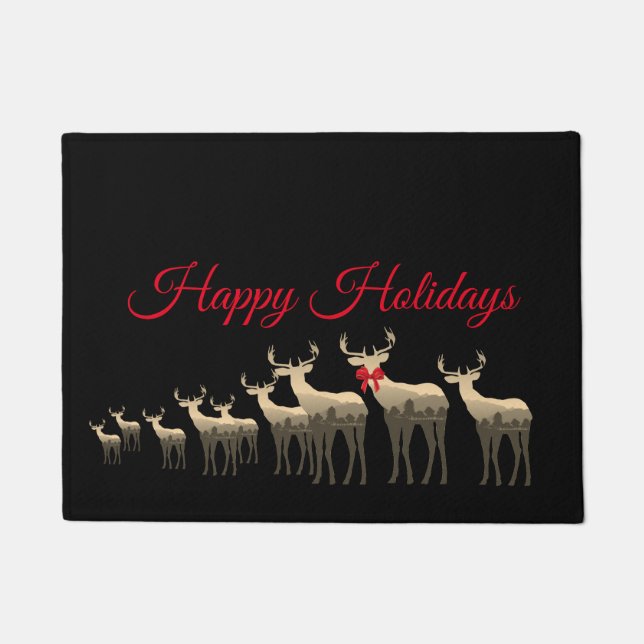 Paillasson Vacances - Joyeuses Vacances Tan Deer/Elk (Devant)