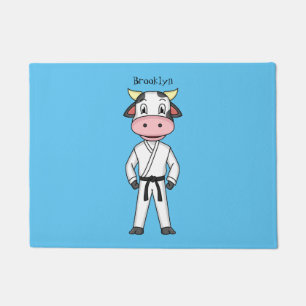 Paillasson Vache mignonne en combinaison kung fu