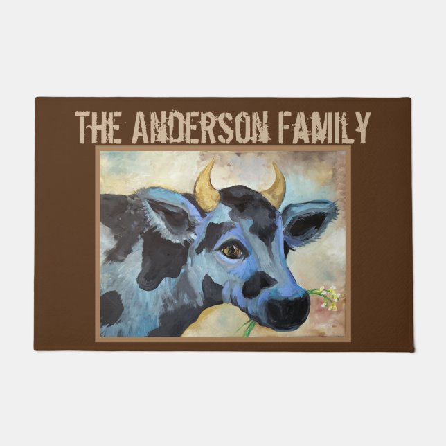 Paillasson Vache personnalisée (Devant)