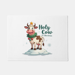 Paillasson Vache sacrée c'est Noël T-Shirt Xmas Vache (2)