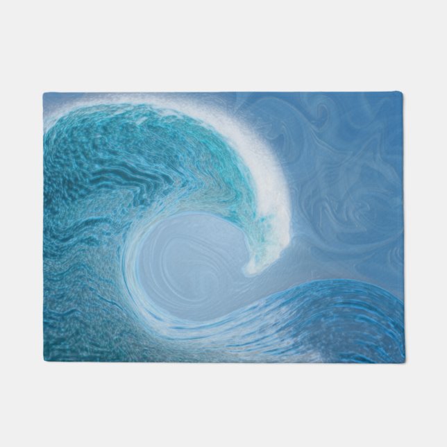 Paillasson Vague Bleue Artistique (Devant)