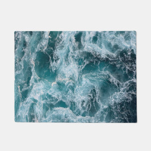Paillasson Vagues de mer avec écume blanche