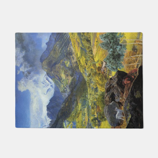 Paillasson Val d'Aoste (Paysage alpin italien Majestueux) (Devant)